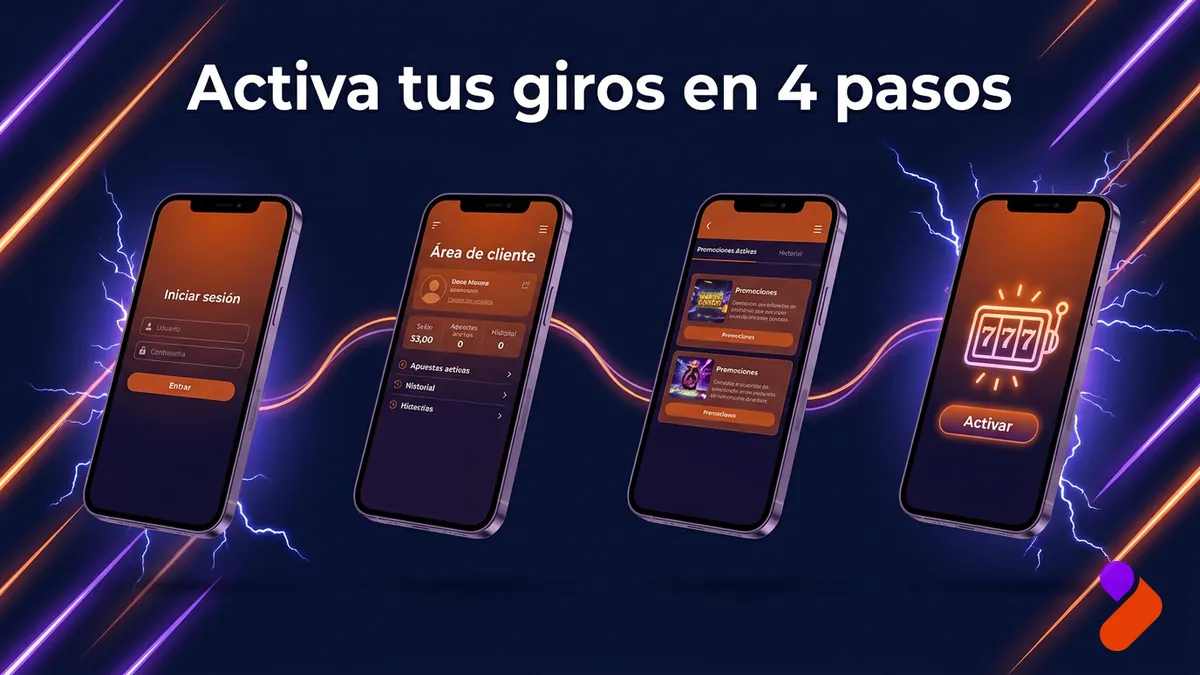 Pasos para activar los giros gratis de TonyBet Chile en el área de cliente antes de jugar