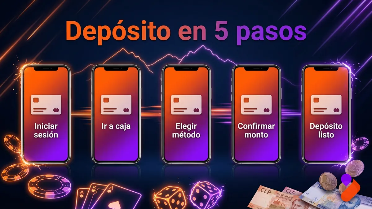 Pasos para depositar en TonyBet Chile: elegir método, confirmar monto en CLP y revisar el bono